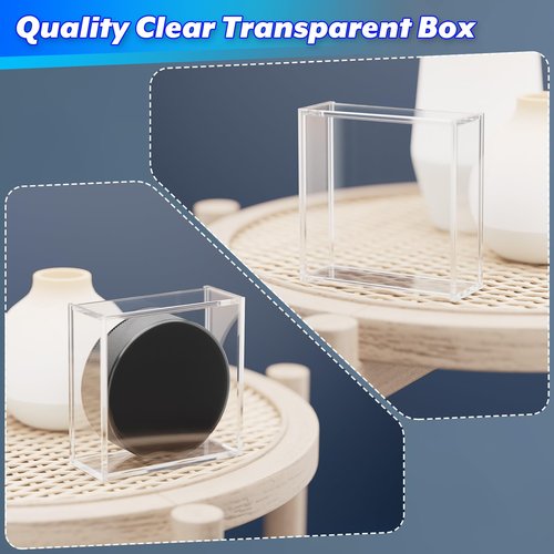 Cosmos Ice Hockey Puck Display Case Box Hockey Puck Wall Mount Holder Acrylic Display & Storage Showcase for Collectible Hockey Puck / Game Winning Puck, Memorabilia, Collectible Figure Stand (1)