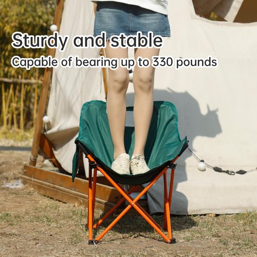 Utypee Portable Camping Chair - Small Camping Chair, Backpacking Chair - Lightweight Folding Chair for Camping - Compact Camp Chair, Hiking Chair, Compact Chair,Fishing Chair ﻿
