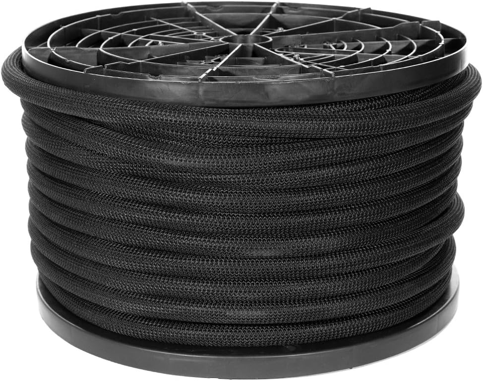 Paracord Planet Black Diamond Weave Shock Cord - Available in 1/8, 3/16, 1/4, 3/8, 1/2, and 3/4-inch Diameters - Various Lengths