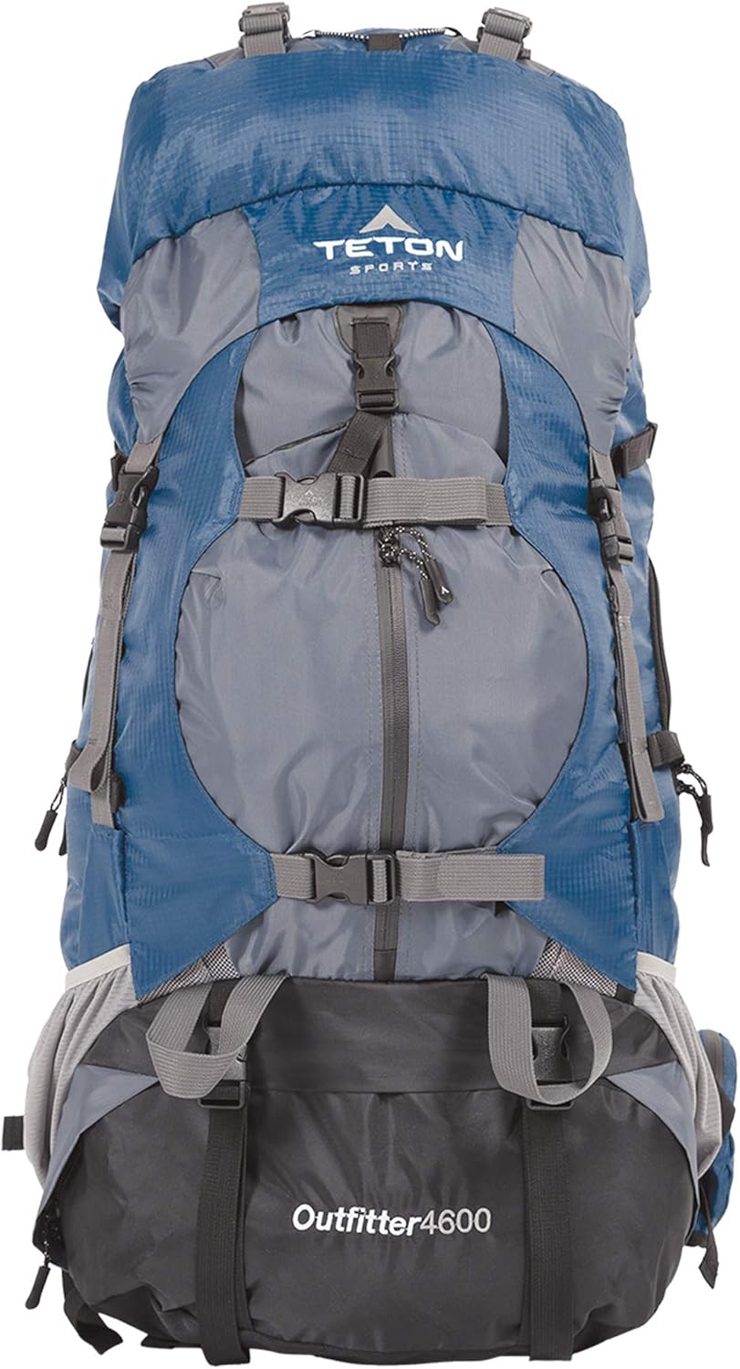 TETON Sports Hiker 3700 Ultralight Internal Frame High-Performance Backpack for Hiking, Camping, Travel, and Outdoor Activities; 60L, Navy