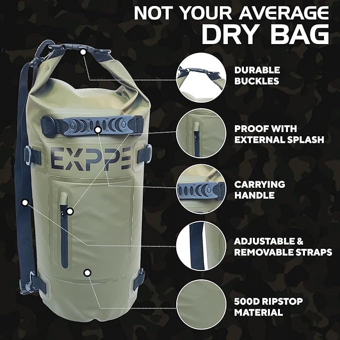Prepper Gear and Supplies M15 Dry Bag, nuclear survival kit dry bag and gas mask bag dry storage