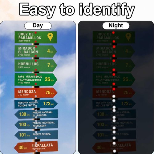 XIHIRCD 100pcs Reflective Tacks, Bright Eyes Hunting Trail Markers Glow in The Dark Tacks Trail Marking Tacks Reflective Mark Thumb Tacks for Hiking Camping Outdoor Tree Stand (White+Red)