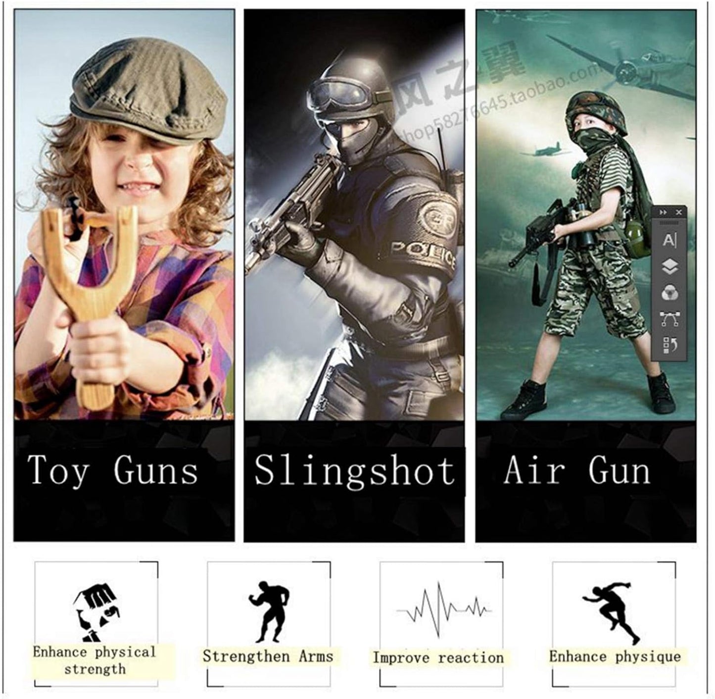 Small/Big Spinner Air Gun Target - Screwed-Type Steel Plinking for Bird Bear BB Gun and Slingshot