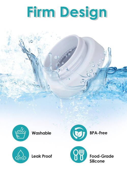 WIBOND Water Bottle Adapter Compatible with Owala FreeSip Insulated Stainless Steel 24/25/32/40 oz, Leak-Proof Flavor Cartridges Adapter, BPA-Free, Bottle Adapter Compatible for Owala Cup