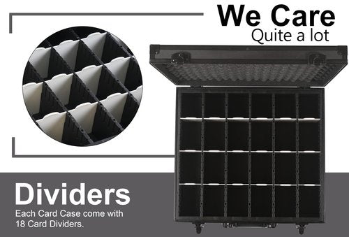 D DACCKIT Trading Card Storage Box with Dividers，Baseball Card Storage Box Holds 6000+ Trading Cards