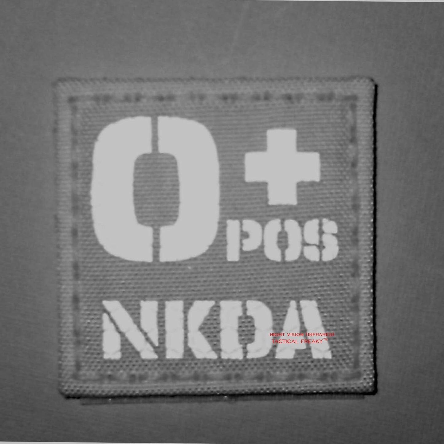 OPOS NKDA O+ Blood Type 2x2 Tactical Morale Fastener Patch (Coyote Brown)