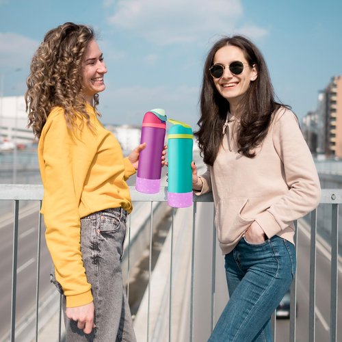 yoelike 2PCS Glitter Silicone Boot for Owala Water Bottle 24 oz, Anti-Slip Protective Sleeve for FreeSip/Twist/Flip, Bottom Bumper Cover for Watter Bottle Accessories