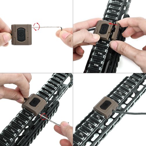 NOBUHIRO M300A 500 Lumens Tactical Flashlight, with Modbutton Pressure Switch for M300 M600 Light for 20mm Picatinny Mlok/Keymod Rail