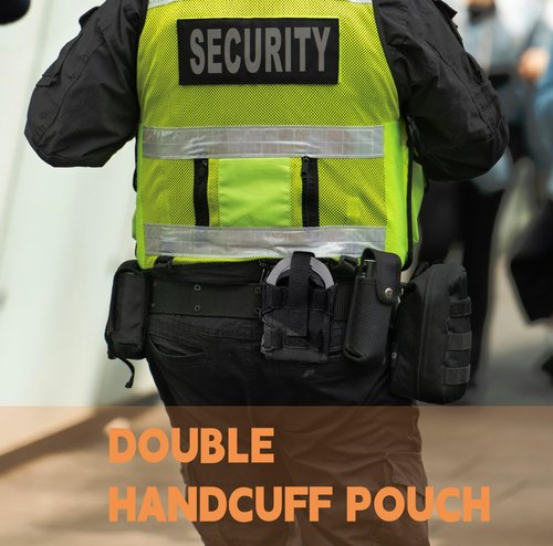 DCSZM Handcuff Pouch for Duty Belt,Molle Handcuff Holster,Handcuff Case Fit Asp Handcuff/Hinged Handcuff/Chain Handcuff/Folding Rigid Handcuff.