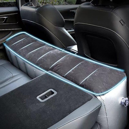 Berocia Heightened Truck SUV Car Air Mattress Back Seat Gap Pad Filler Extender Bed for Dogs Kids Adults Travel Sleeping Legs Foot Rest
