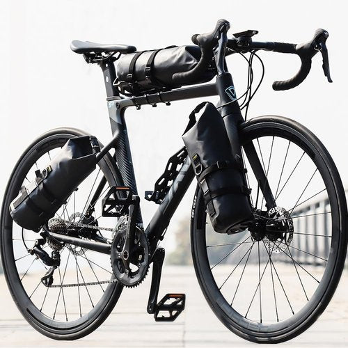 BEENOPT 5L Bike Fork Bag with Multipurpose Cage for Cycling Touring,Lightweight Bicycle Waterproof Dry Cargo Rack Bag for MTB,Road,Mountain,Folding bikes