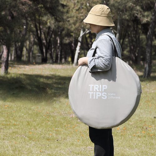 TRIPTIPS Pop Up Shower Tent with Floor Changing Tent with Mesh Window Camping Shower Tent 6.9 FT Privacy Tent for Portable Toilet Outdoor Portable Dressing Room, Removable Rain Cover/UPF 50+ (Green)