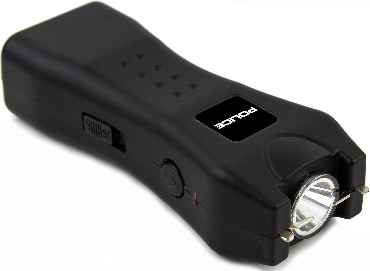 Police Stun Gun for Self Defense 618 – High Voltage Mini Rechargeable with LED Flashlight, Compact & Heavy Duty – Personal Security for Women Men - Black