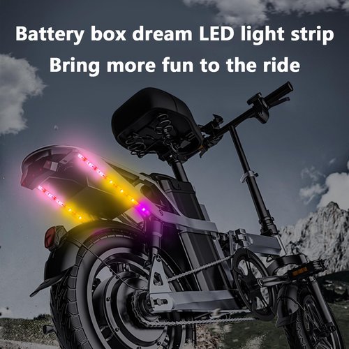 Bike Lights,(2 Strip) Can Be Cropped, Bike Lights for Night Riding Ultra Bright Waterproof.for Adults Kids Boys, and Girls Outdoor Bike Lighting Accessorie