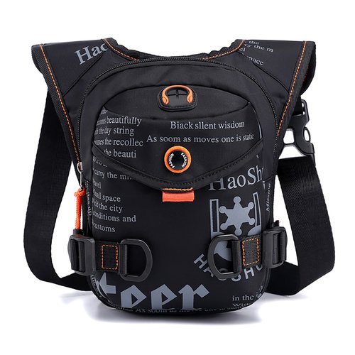 Drop Leg Bag, Motorcycle Leg Bag Portable Waterproof Nylon Waist Pack Outdoor Cycling Cross Chest Bag