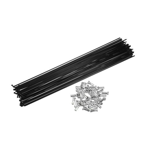 ACROPIX 40 Pcs Bicycle Steel Spokes 14G Bike Spoke 292mm Length with Nipples for Most Bicycle Car Parts