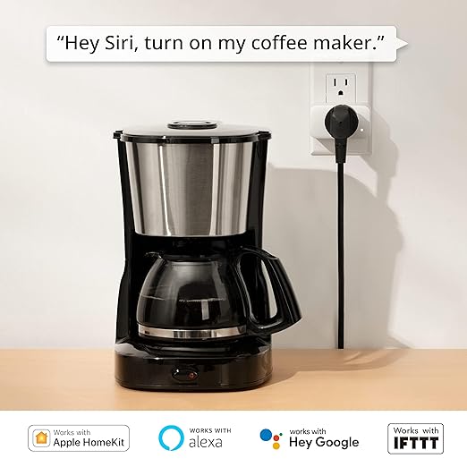 【2025 New】 SwitchBot HomeKit Smart Plug Mini 15A, No Hub Required, Energy Monitor, WiFi(2.4G Only) Outlet Works with Apple HomeKit, Alexa, Google Home, App Remote Control & Timer Function(1 Pack)