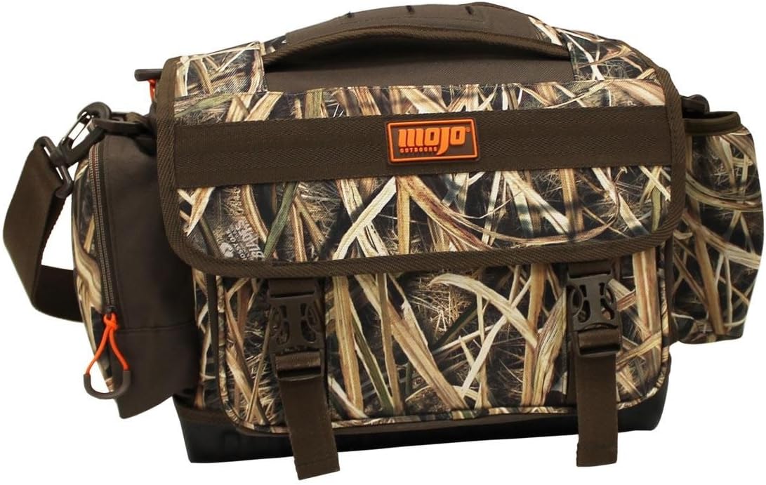 MOJO Outdoors Timber and Blind Bag Duck Hunting Duffle, Mossy Oak Blades Camo Duffle Bag