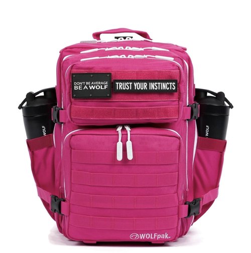 35L Backpack (Pink Goddess w/Black Accents) Medium Gym and Travel Backpack, Military Grade, Multipurpose Utility Bag for Men and Women, Heavy-Duty & Durable