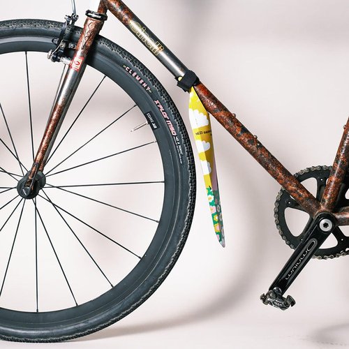 Ass Savers Bike Fender, Speed Mullet Clip On Front Mudguard/Fender, Regular for 23-47mm Tires, Cable Routing, Single 2-in-1 Velcro Strap, Easy Mounting Within Seconds