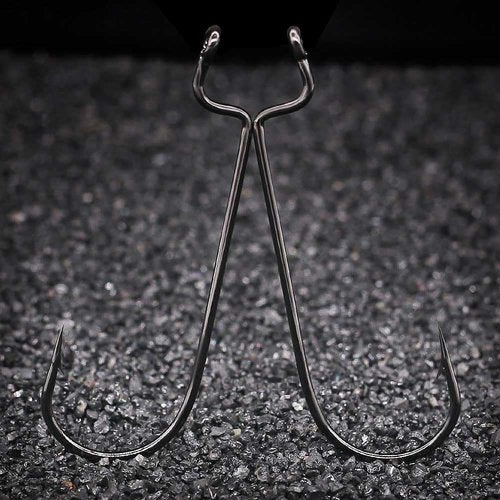 Offset-Worm-Hooks-for-Bass-Fishing-Round Bend Plastic Worms Texas Rig Hook Black Red 1/0 2/0 3/0 4/0