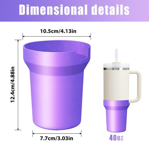 Metallic Matte Luster Silicone Boot for Stanley Cup 40 oz Accessories, Bottom Protector Compatible with Stanley H2.0 & Quencher Adventure Tumbler, Anti-Slip Protective Cover, Blue