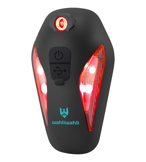 Bike Tail Light for Night Riding, Rear Bike Light Rechargeable, Road Mountain Cycling Accessories for Adults, Bicycle Lights Rear with Projection Reminder