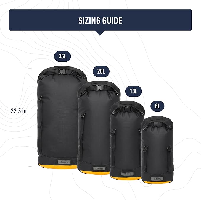 Sea to Summit eVac Heavy Duty Compression Dry Bag, Waterproof Dry Storage, 13 Liter