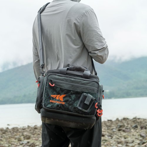 KastKing Fishing Gear & Tackle Bags - Saltwater Resistant Fishing Bags - Fishing Tackle Storage Bags,Medium-Hoss, (With（2） 3600 Trays,15x11x10.25 Inches)