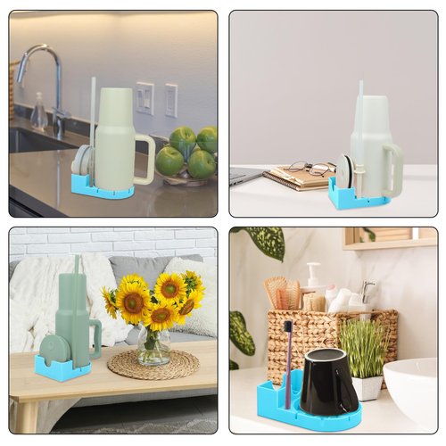 Bottle Drying Rack Compatible with Stanley Cup, Quick and Thorough Baby Bottle Drying Rack for Stanley 20/30/40oz, Dryer Holder Accessories for Water Bottles, Cups, Tumblers, Mugs, Travel Mugs