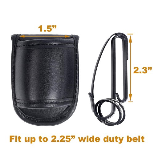 TAFTACFR Open Top Compact Light Holders Tactical Key Ring Holder Special for Police and Fire Agencies,Flashlight Holster Duty Belt Key Clip with Keyrings for Police,Law Enforcement and Workers