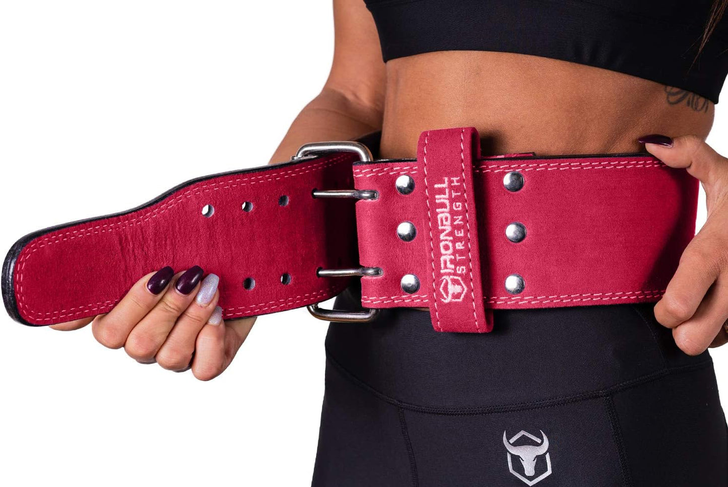 Powerlifting Belt - IPF Approved – Weight Lifting Belt 10mm - Prong Weightlifting Belt for Squats, Deadlift, and Bench Press – Lifting Belt Leather 4in for Men and Women – Back Brace for Gym, Workout, Strength Training, Strongmen & Power Lift