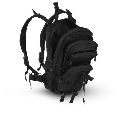 Gorilla Paks 30L Black Tactical Backpack - MOLLE Military Bug Out Bag, Small Survival Rucksack & EDC Daypack for Hunting, Hiking, Camping, Travel - Outdoor Gear for Men & Women