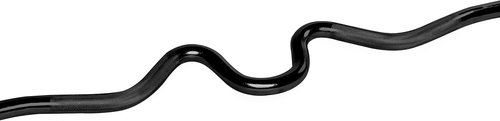 CAP Barbell 48” Regular Threaded Solid Super Curl Bar, Black