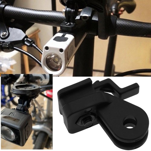 Be In Your Mind Bike Light Adapter Mount Bike Headlight Mount Bicycle Front Headlight Bracket for GPS Computer Flashlight Compatible with Bontrager Headlights