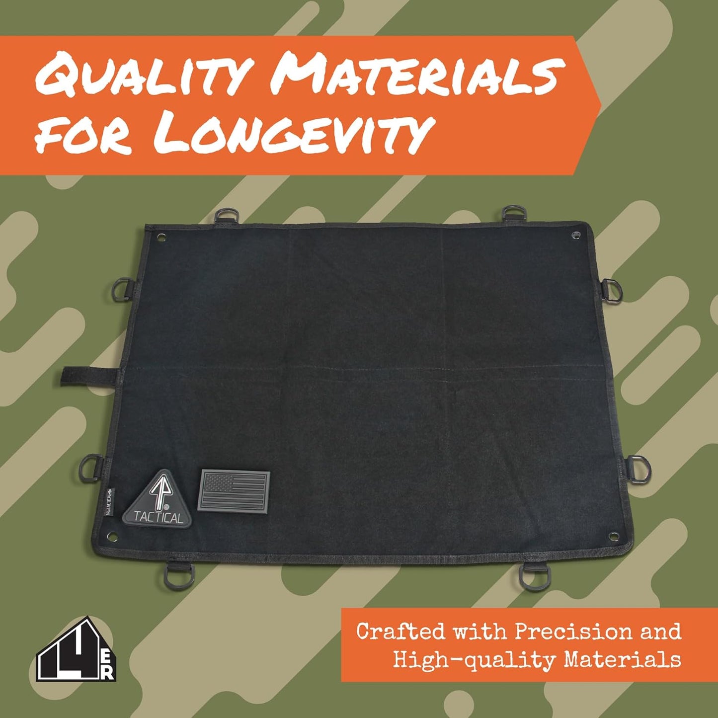 Patch Display Board | Patch Panel Board for Patches, Collection Patch Holder | Patch Wall Display Hook and Loop Panel | Morale Patch Board, Military Patch Display (Black)