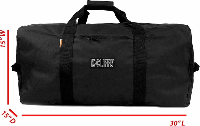 Heavy Duty Cargo Duffel Large Sport Gear Drum Set Equipment Hardware Travel Bag Rooftop Rack Bag (30" x 15" x 15", Navy)