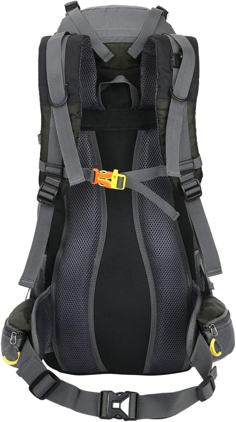 WoneNice 50L(45+5) Waterproof Hiking Backpack - Outdoor Sport Daypack with Rain Cover