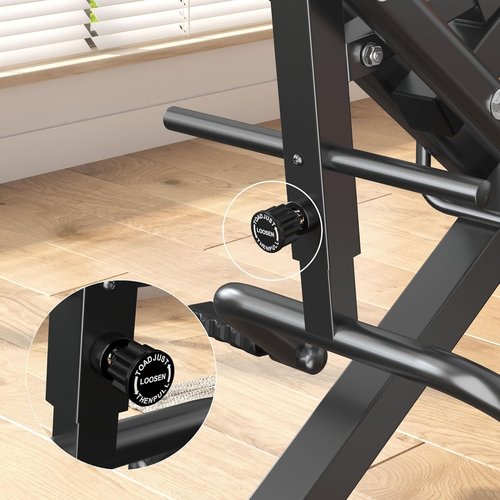 SogesGame Squat Machine for Home, 2 in 1 Squat Rowing Machine, Foldable Leg Training Machine, Squat Trainer for Glutes & Legs Workout
