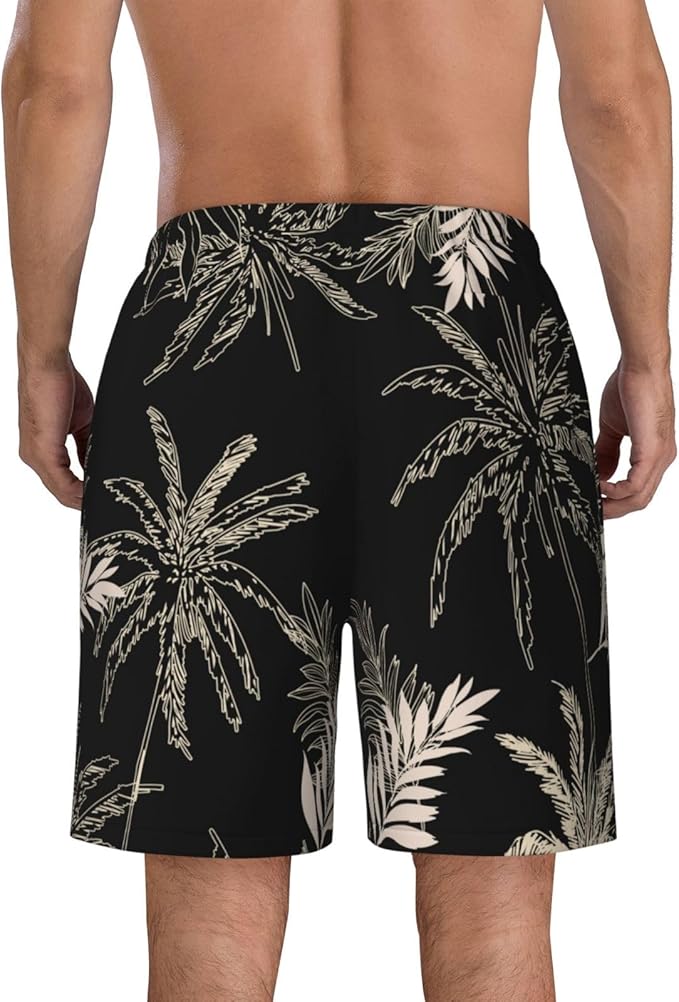 Mens Swim Trunks with Mesh Lining,Quick Dry Swimsuit Board Shorts Beach Pants Swimwear Bathing Suits