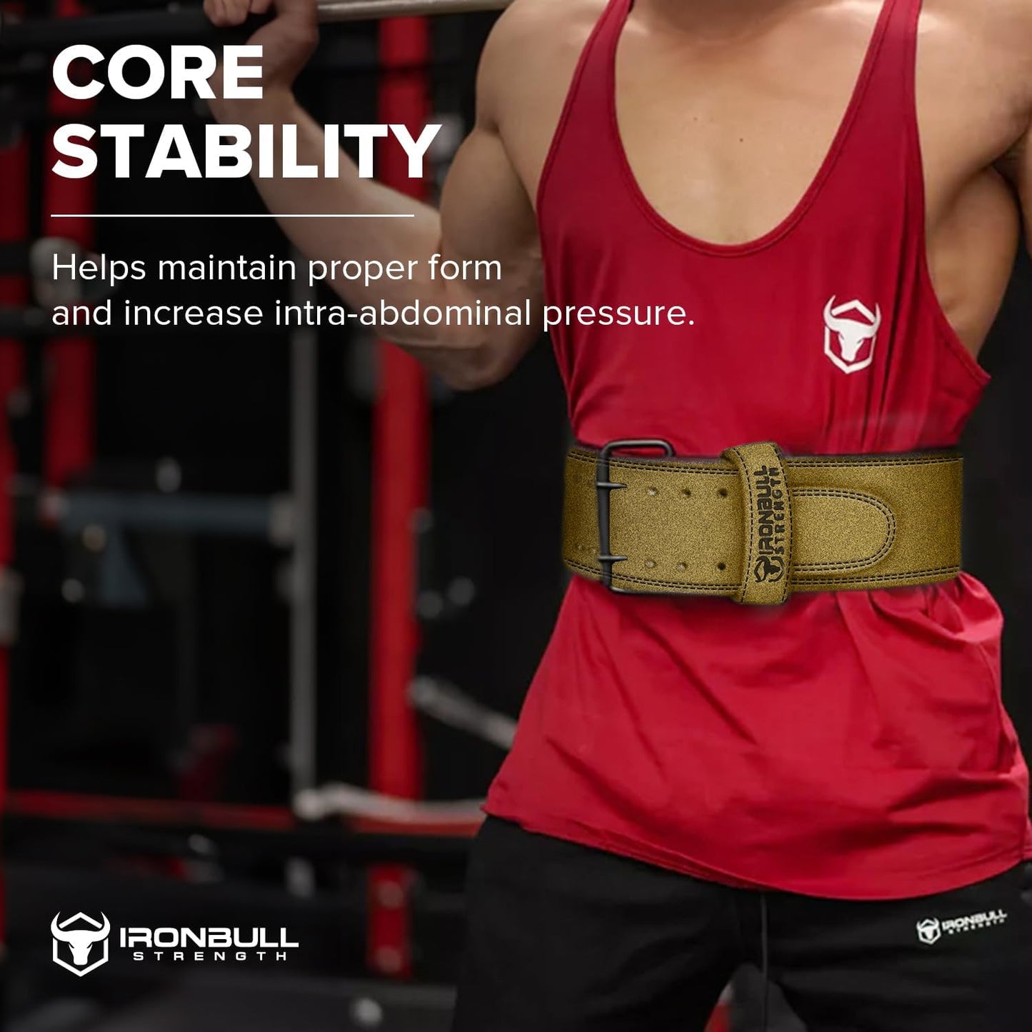 Powerlifting Belt - IPF Approved – Weight Lifting Belt 10mm - Prong Weightlifting Belt for Squats, Deadlift, and Bench Press – Lifting Belt Leather 4in for Men and Women – Back Brace for Gym, Workout, Strength Training, Strongmen & Power Lift