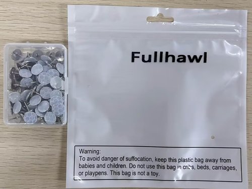 Fullhawl 100 Reflective Tacks Trail Marking Tacks Glow Reflective Mark Trail Markers Thumb Nails for Hunting Hiking Camping Tree Stand (Sliver)