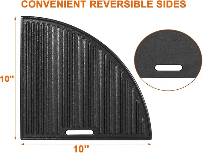 Cast Iron Round Grill Grate for Weber Kettle Accessories 8837, for Weber 22.5" Charcoal Kettle Grills, 22 Inch Master Touch Grill, for Weber Premium Performer Grill, Charbroil Ceramic Grill & Fire Pit