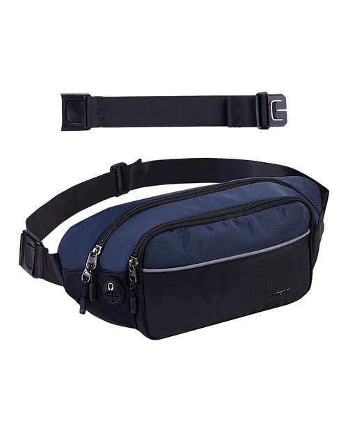 WATERFLY Hiking Waist Bag Travel fanny pack Multi-Pockets Fanny Pack Outdoors Sports Traveling Running Dog Walking Fashion Casual Bum Bag for Women Men