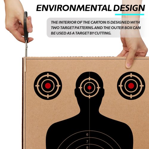 Urban Deco Shooting Target Stand with Wooden Board - for Paper Target Sheet Archery Cardboard Targets,Target Holder for Shooting with Adjustable Base - H Shape - USPSA/IPSC - IDPA Practice, 2 Pack