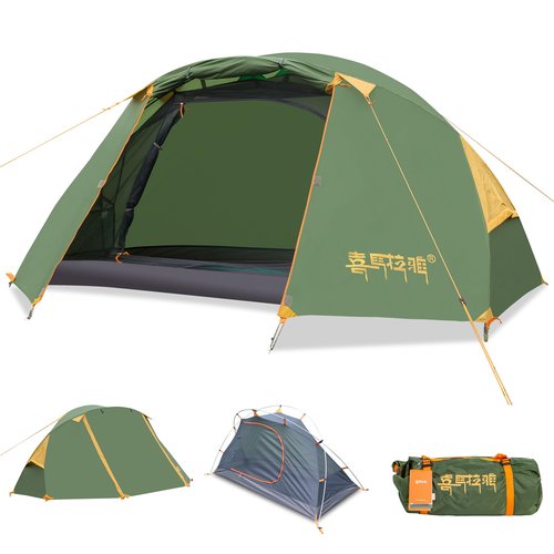 BackpackingTent, 1-Person Camping Tent Lightweight Portable for Hiking Outdoor Camping Beach (Green)