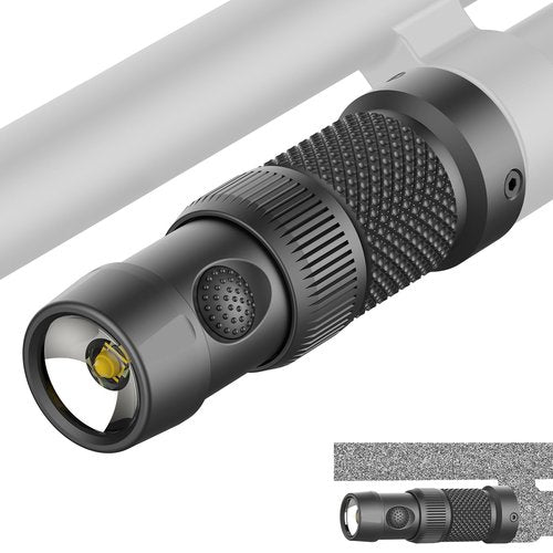 TOUGHSOUL Tactical Mag Tube Cap Flashlight 500 Lumen Max for Winchester 12 Gauge with Strobe Function, Replaceable Battery Included