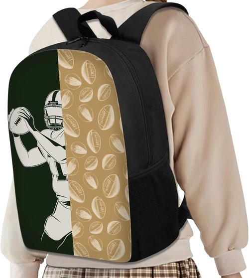 Coloranimal Boys Girls Backpack Knapsack Soccer Printed Travel Hunting Daypack