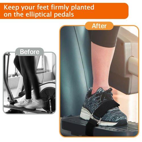 4 Pcs Ellipse Leg Exerciser Pedal Straps，Suitable for Under Desk Seated Leg Exerciser & Leg Pedal Exerciser for Senior Fitness Home Non-Slip Exercise Accessories