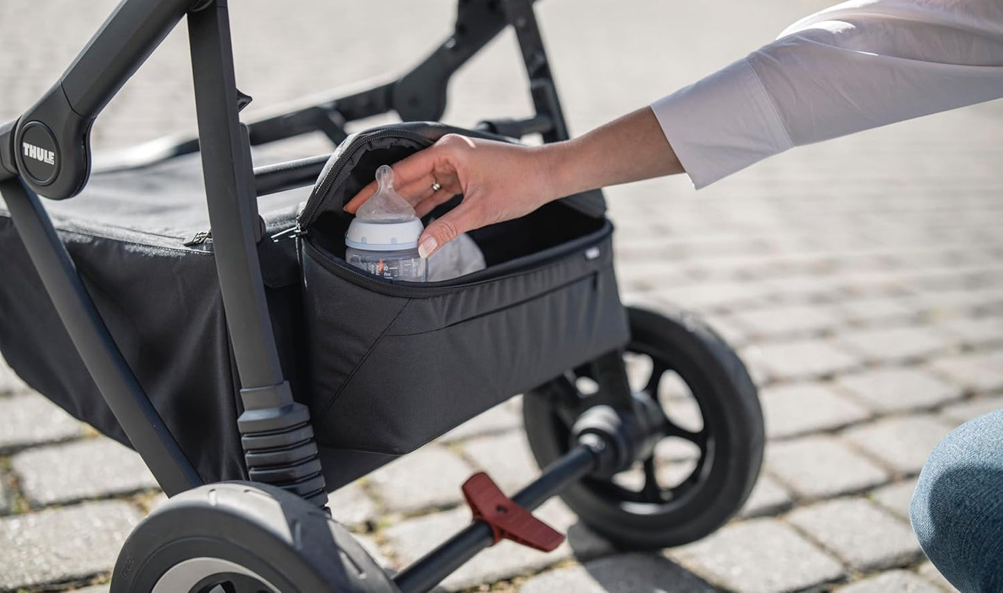 Thule Stroller Organizer - Convenient Storage - Easy to Attach - Internal & Exterior Pockets - Zipper top - Compatible Sleek, Spring & Shine